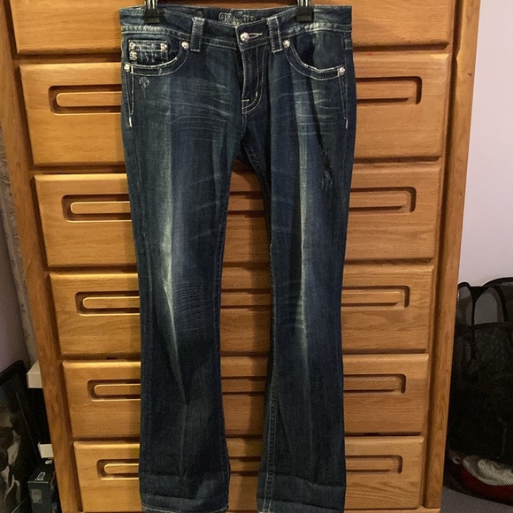 Miss Me snowflake sparkle pocket jeans - Picture 4 of 5